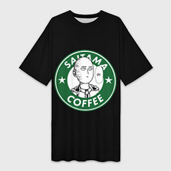 Женская длинная футболка ONE-PUNCH MAN OK COFFEE