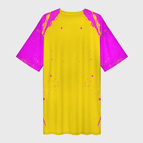 Женская длинная футболка Летящая Джинкс / 3D-принт – фото 2