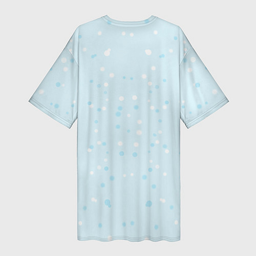Женская длинная футболка Новогодний Единорог Dabbing / 3D-принт – фото 2
