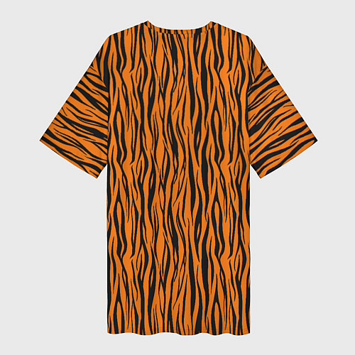 Женская длинная футболка Тигровые Полосы / 3D-принт – фото 2