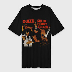 Футболка женская длинная Sheer Heart Attack - Queen, цвет: 3D-принт