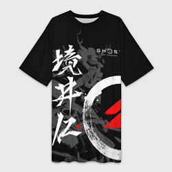 Женская длинная футболка Ghost of Tsushima Призрак Цусимы