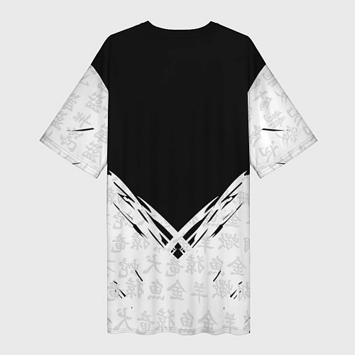 Женская длинная футболка WALHALLA TEAM, БРЫЗГИ КРАСОК / 3D-принт – фото 2