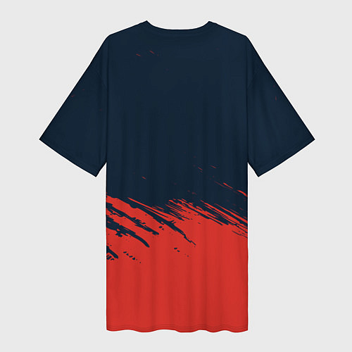 Женская длинная футболка СУЗУКИ - Краска / 3D-принт – фото 2