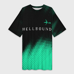 Женская длинная футболка HELLBOUND - ARROWHEADS - Полутона