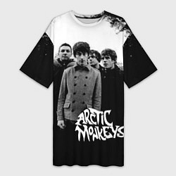 Женская длинная футболка Группа Arctic monkeys