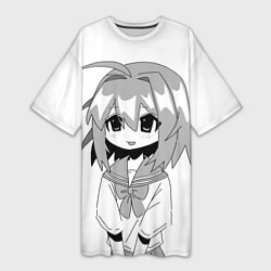 Женская длинная футболка Anime Tyan
