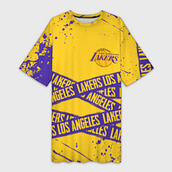 Женская длинная футболка LAKERS SPORT LINE STYLE NBA