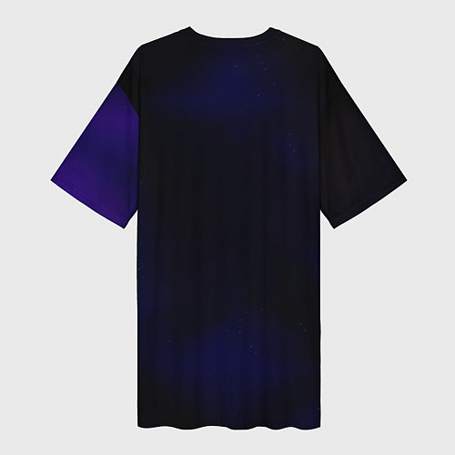 Женская длинная футболка Ева 01 - Neon Genesis Evangelion / 3D-принт – фото 2