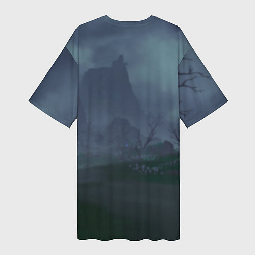 Женская длинная футболка Рэйзор Razor в примогеме, Genshin Impact Геншин им / 3D-принт – фото 2