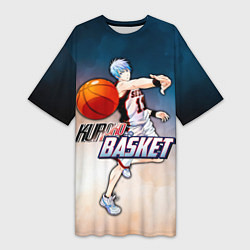 Женская длинная футболка Kuroko no basket Kuroko Tetsuya