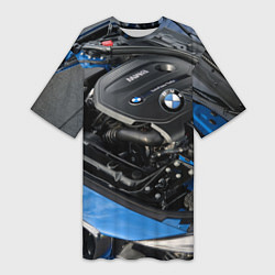 Женская длинная футболка BMW Engine Twin Power Turbo
