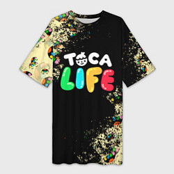 Женская длинная футболка Toca Life Тока Бока