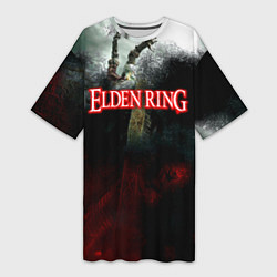 Женская длинная футболка Elden Ring Битва души