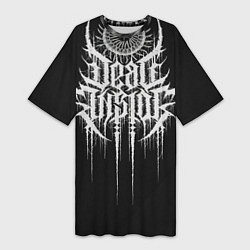 Женская длинная футболка DEAD INSIDE, Сороконожка