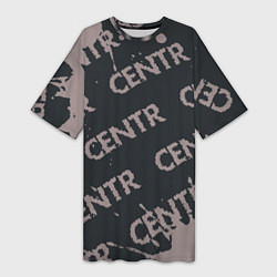 Женская длинная футболка CENTR Брызги