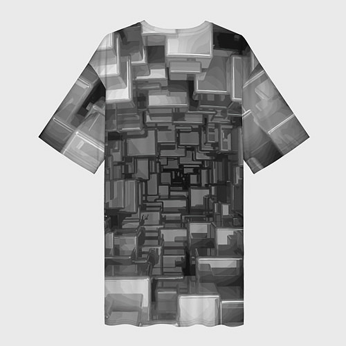 Женская длинная футболка Minecraft, pattern 2066 / 3D-принт – фото 2