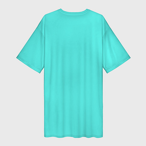 Женская длинная футболка Мун спиной / 3D-принт – фото 2