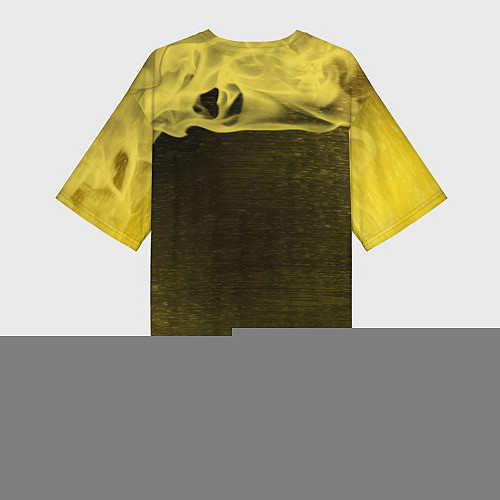 Женская длинная футболка LALAFANFAN - МОДНИЦА - Пламя / 3D-принт – фото 2