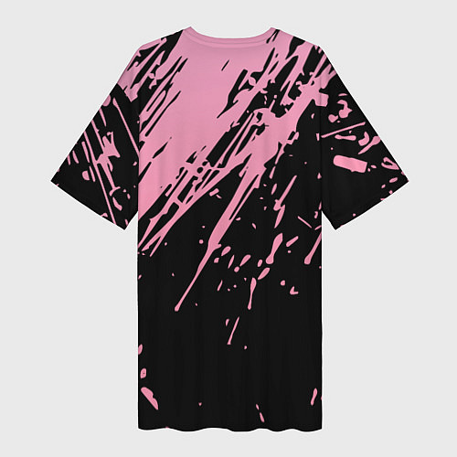 Женская длинная футболка BTS супер класс / 3D-принт – фото 2