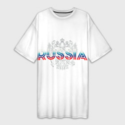 Женская длинная футболка Russia Sport Team