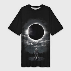 Женская длинная футболка Затмение Eclipse