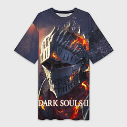 Женская длинная футболка DARK SOULS III Рыцарь Солнца Дарк Соулс