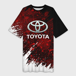 Женская длинная футболка Toyota Вектор
