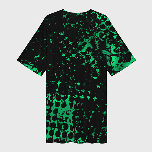 Женская длинная футболка Land Rover, Ленд Ровер / 3D-принт – фото 2