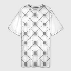 Женская длинная футболка Геометрия квадрат