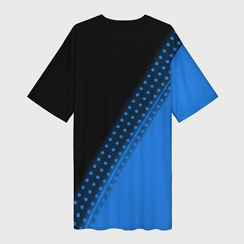 Женская длинная футболка ПОППИ ПЛЕЙТАЙМ Яркий / 3D-принт – фото 2