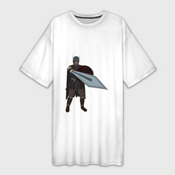 Женская длинная футболка Викинг с мечом