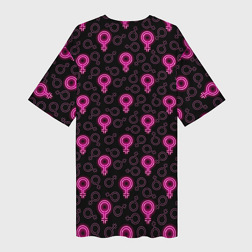 Женская длинная футболка Женский Знак Венеры / 3D-принт – фото 2