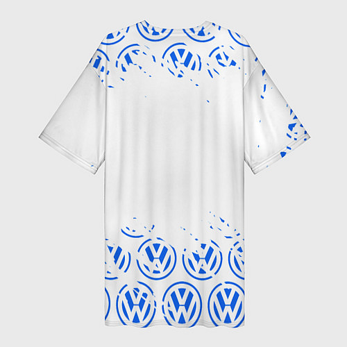 Женская длинная футболка Volkswagen фольксваген / 3D-принт – фото 2