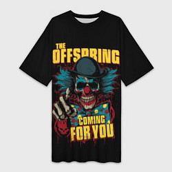Футболка женская длинная The Offspring рок, цвет: 3D-принт