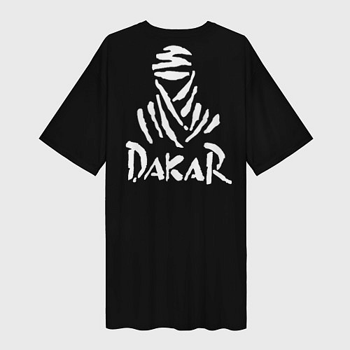 Женская длинная футболка Дакар ралли / 3D-принт – фото 2