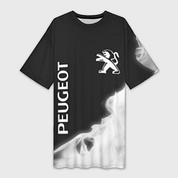 Женская длинная футболка PEUGEOT - Огненный Лев