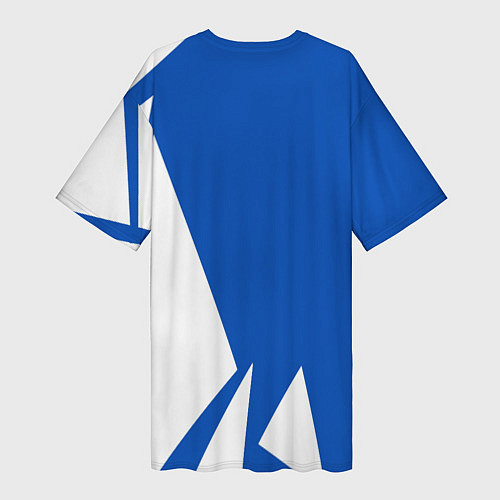 Женская длинная футболка Челси спорт / 3D-принт – фото 2