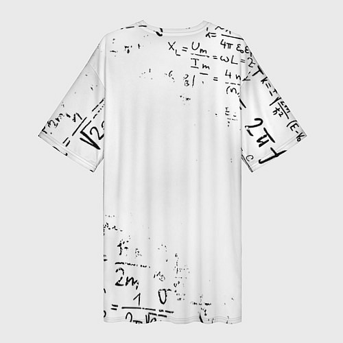 Женская длинная футболка КОТ ПРОГРАММИСТ / 3D-принт – фото 2