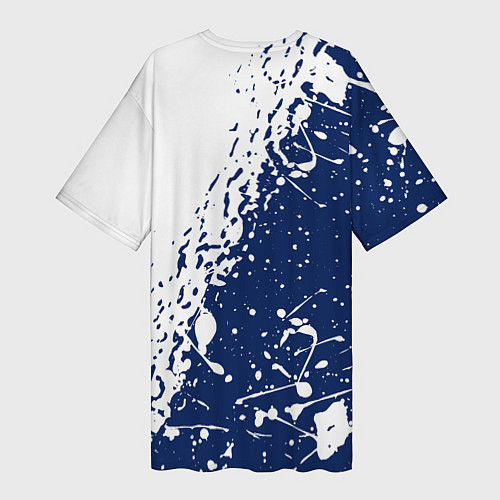 Женская длинная футболка Тоттенхэм Хотспур брызги / 3D-принт – фото 2