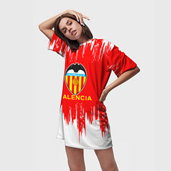 Футболка женская длинная Valencia валенсия sport, цвет: 3D-принт — фото 2