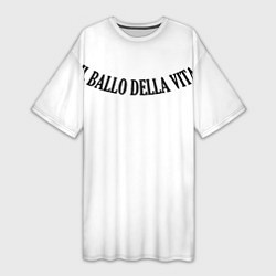 Футболка женская длинная Tattoo Damiano - Il balla della vita, цвет: 3D-принт