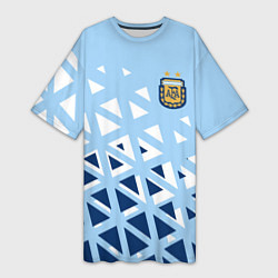 Женская длинная футболка Сборная Аргентины футбол