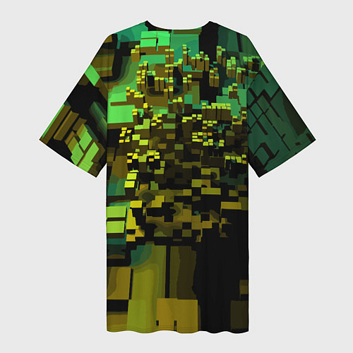Женская длинная футболка Minecraft Creeper Mob / 3D-принт – фото 2