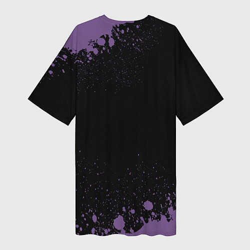 Женская длинная футболка ПЯТЬ НОЧЕЙ С ФРЕДДИ - БОННИ Краска / 3D-принт – фото 2