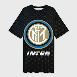 Футболка женская длинная INTER Inter - Графика, цвет: 3D-принт