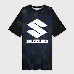 Женская длинная футболка SUZUKI 3D плиты