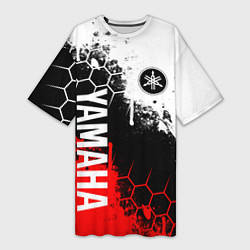 Женская длинная футболка YAMAHA - ЯМАХА