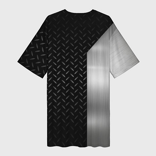 Женская длинная футболка MAZDA МАЗДА СТАЛЬ / 3D-принт – фото 2