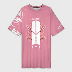 Женская длинная футболка Bts ARMY